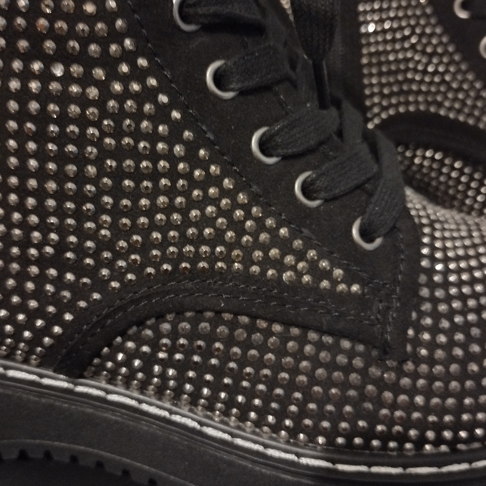NEW STEVE MADDEN Studded Black Ankle Boots - Picture 4 of 7